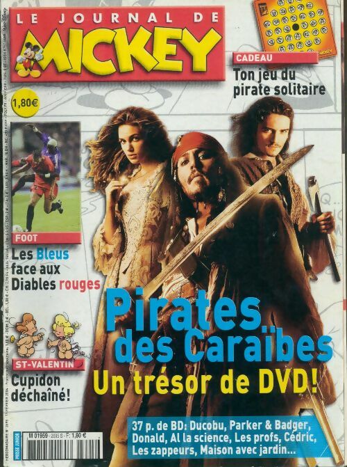 Le journal de Mickey n°2695 : Pirates des Caraïbes - Disney - Livre