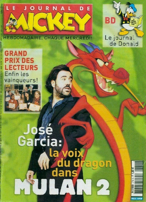 Le journal de Mickey n°2734 : José Garcia - Disney - Livre