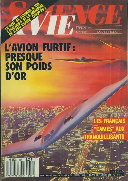 Science & vie n°856 : L'avion furtif : presque son poids d'or - Collectif - Livre