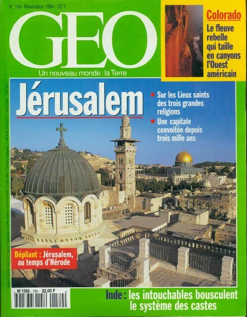 Géo n°189 : Jérusalem - Collectif - Livre