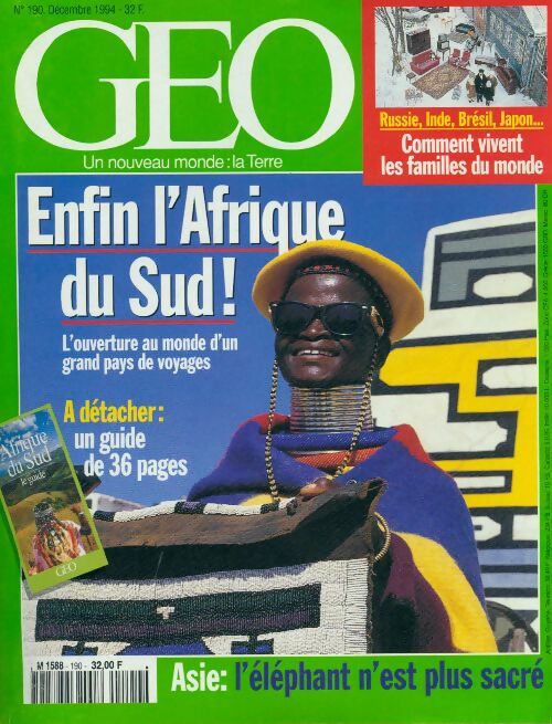 Géo n°190 : Enfin l'Afrique du Sud ! - Collectif - Livre
