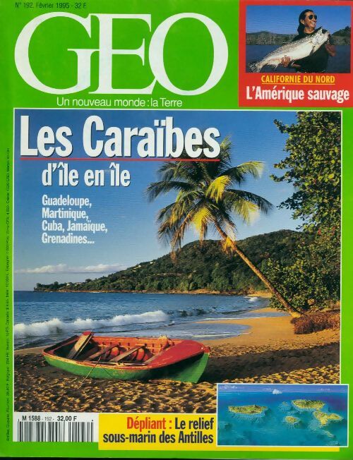 Géo n°192 : Les Caraïbes d'île en île - Collectif - Livre
