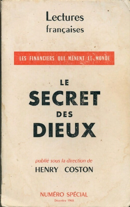 Le secret des dieux - Henry Coston - Livre
