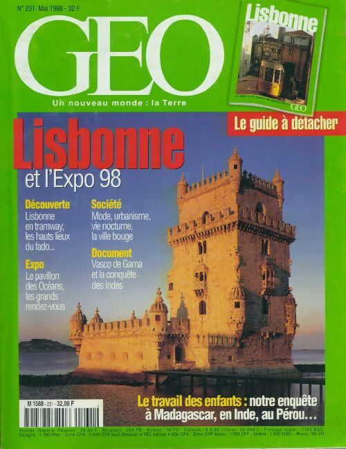 Géo n°231 : Lisbonne et l'expo 98 - Collectif - Livre