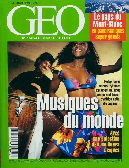 Géo n°238 : Musiques du monde - Collectif - Livre