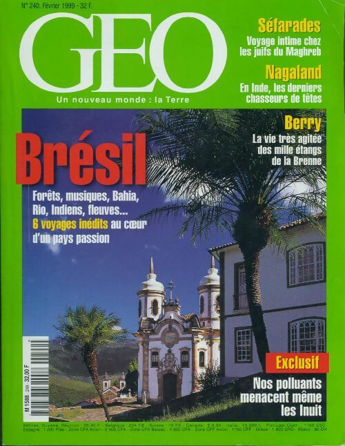 Géo n°240 : Brésil - Collectif - Livre