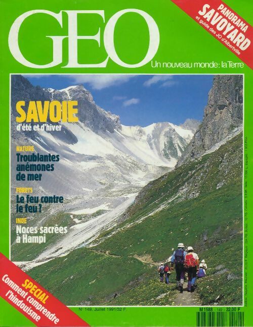 Géo n°149 : Savoie d'été et d'hiver - Collectif - Livre
