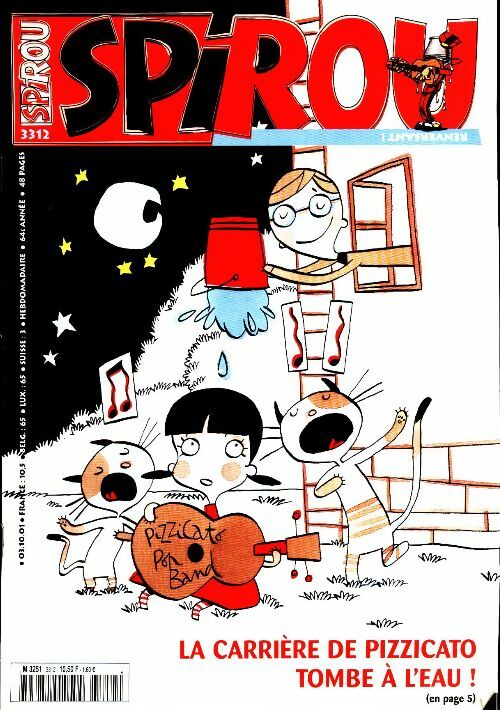 Spirou n°3312 : La carrière de Pizzicato tombe à l'eau - Collectif - Livre