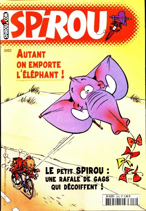 Spirou n°3402 : Autant en emporte l'éléphant ! - Collectif - Livre
