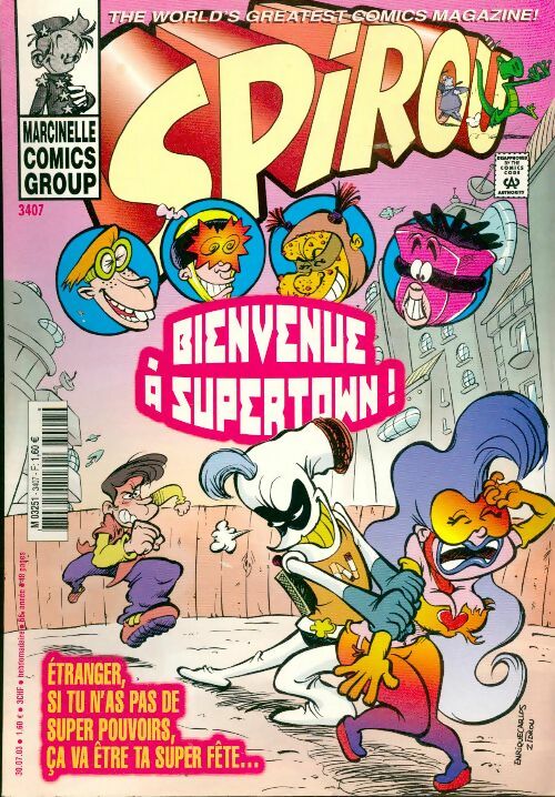 Spirou n°3407 : Bienvenue à Supertown ! - Collectif - Livre