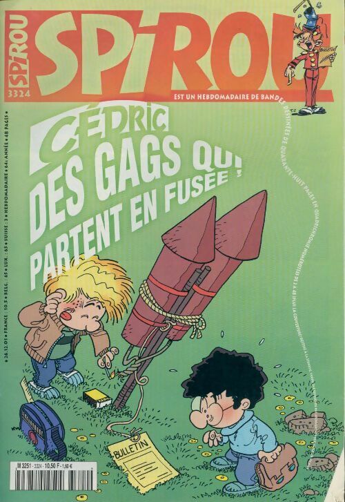 Spirou n°3324 : Cécric. Des gags qui partent en fusée - Collectif - Livre