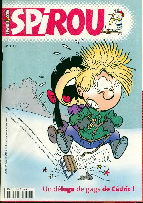 Spirou n°3371 : Un déluge de gags de Cédric - Collectif - Livre