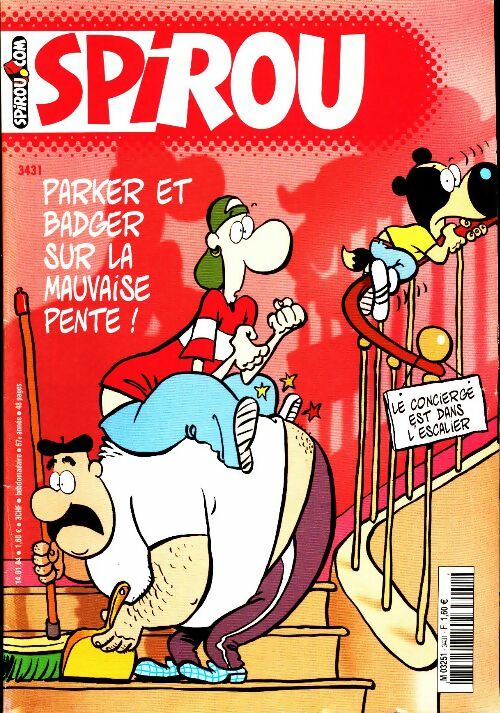 Spirou n°3431 : Parker and Badger sur la mauvaise pente ! - Collectif - Livre