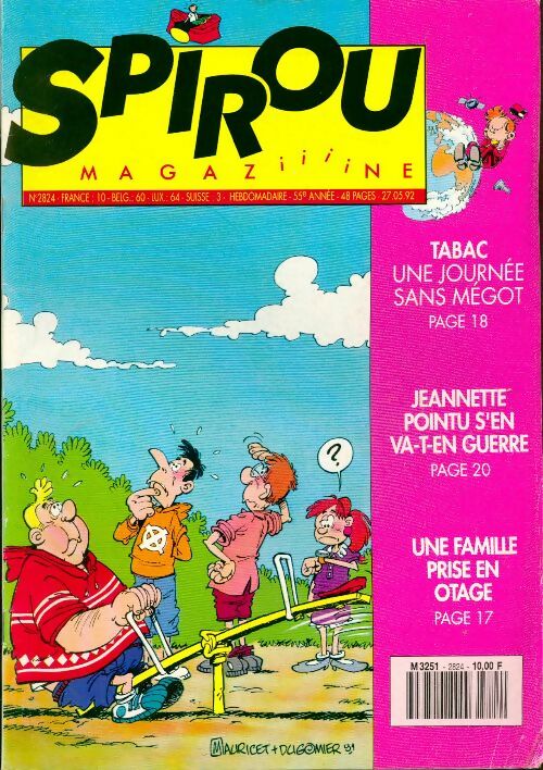 Spirou n°2824 : Une journée sans mégot - Collectif - Livre