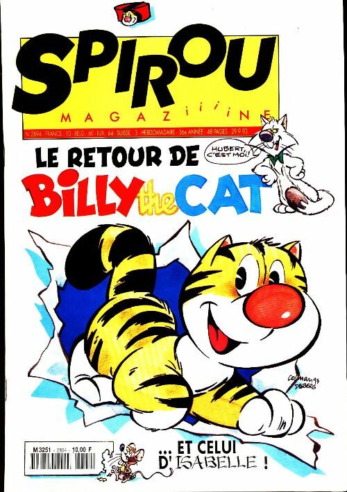 Spirou n°2894 : Le retour de Billy the cat - Collectif - Livre