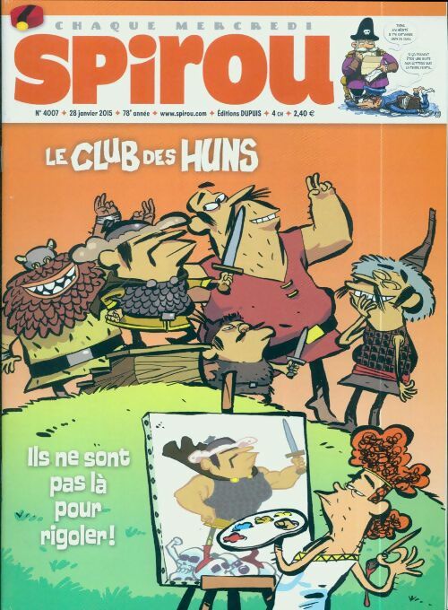 Spirou n°4007 : Le club des huns - Collectif - Livre