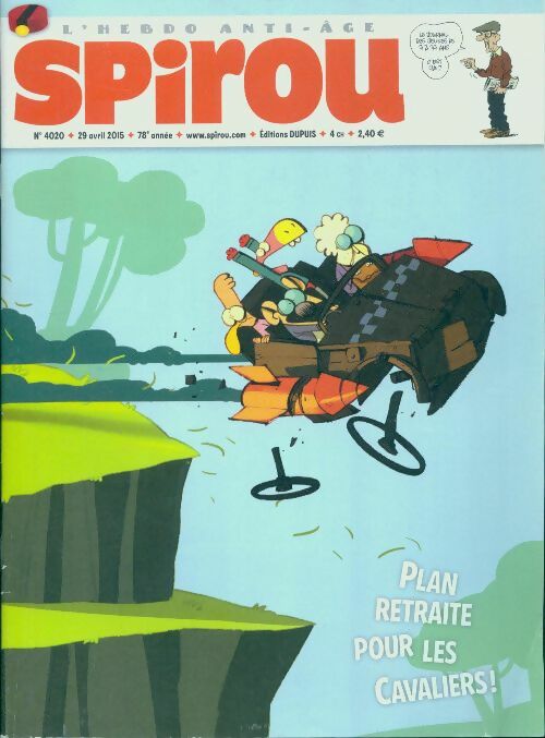 Spirou n°4020 : Plan retraite pour les cavaliers - Collectif - Livre