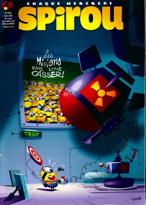 Spirou n°4025 : Les minions vont tout casser ! - Collectif - Livre