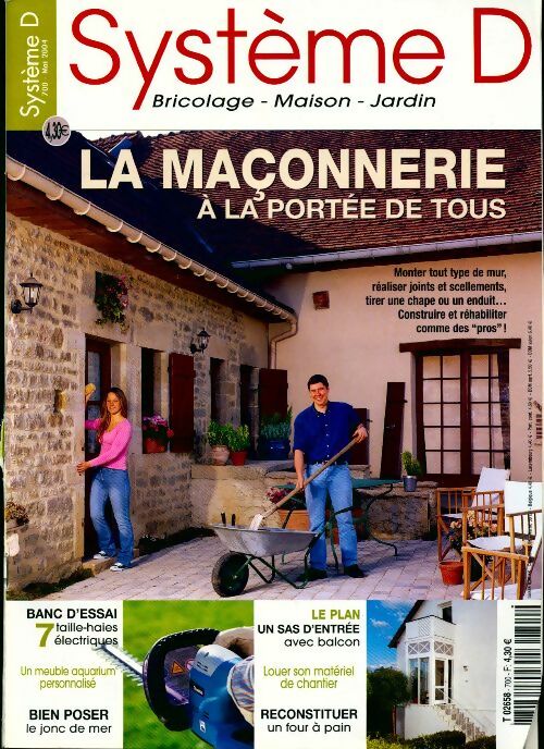 Système D n°700 : La maçonnerie à la portée de tous - Collectif - Livre
