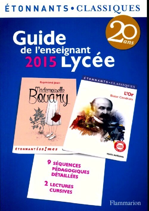 Guide de l'enseignant 2015 (Lycée) - Inconnu - Livre