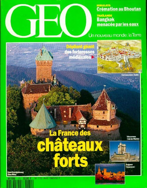 Géo n°170 : La France des châteaux forts - Collectif - Livre