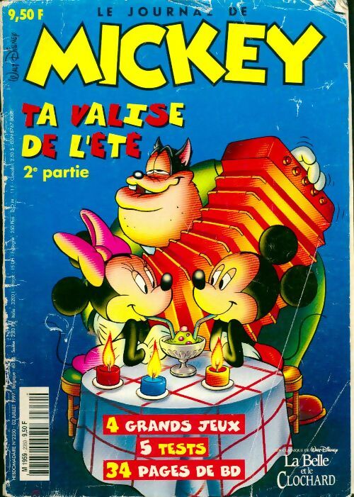 Le journal de Mickey n°2350 : Ta valise de l'été 2e partie - Disney - Livre
