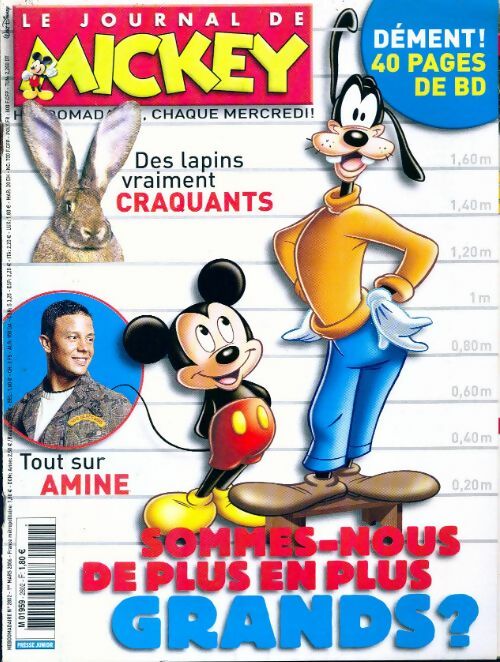 Le journal de Mickey n°2804 : Mickey et les envahisseurs - Disney - Livre