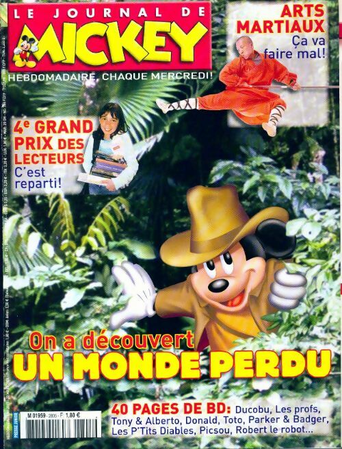 Le journal de Mickey n°2805 : On a découvert un monde perdu - Disney - Livre