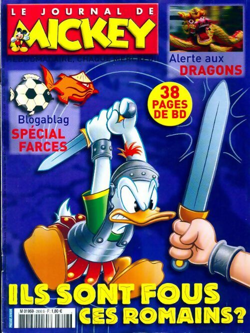 Le journal de Mickey n°2806 : Ils sont fous ces romains - Disney - Livre