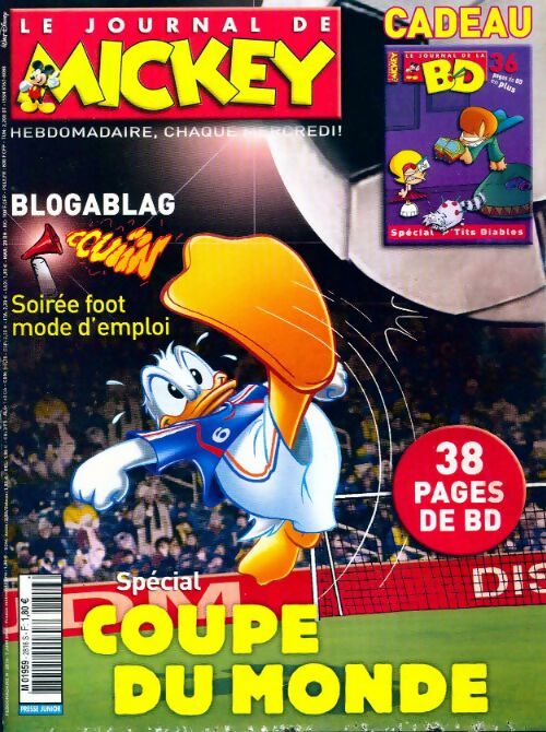 Le journal de Mickey n°2816 : Spécial coupe du monde - Disney - Livre