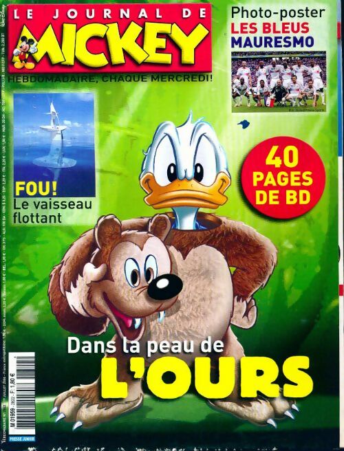 Le journal de Mickey n°2822 : Dans la peau de l'ours - Disney - Livre