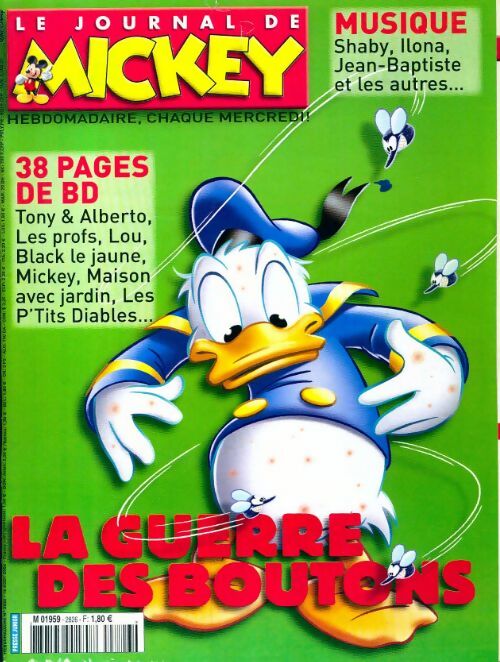 Le journal de Mickey n°2826 : La guerre des boutons - Disney - Livre