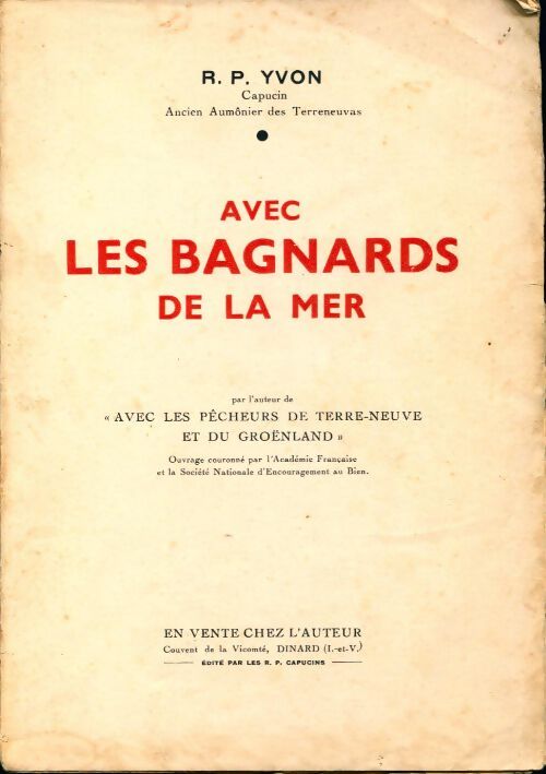 Avec les bagnards de la mer - R.P. Yvon - Livre