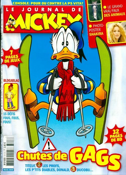 Le journal de Mickey n°3113 : Chutes de gags - Disney - Livre