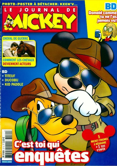 Le journal de Mickey n°3114 : C'est toi qui enquêtes - Disney - Livre