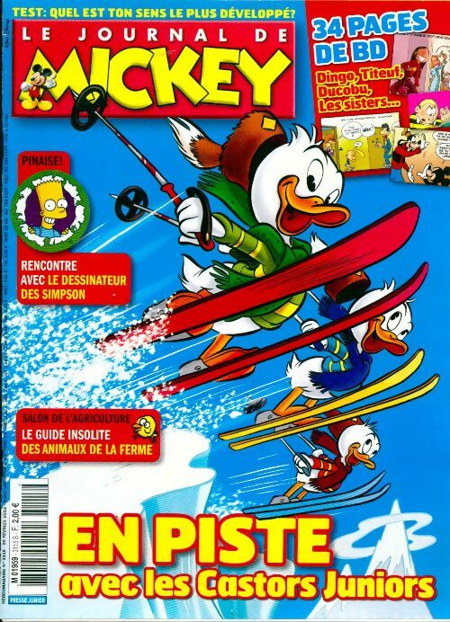 Le journal de Mickey n°3115 : En piste avec les Castors Juniors - Disney - Livre