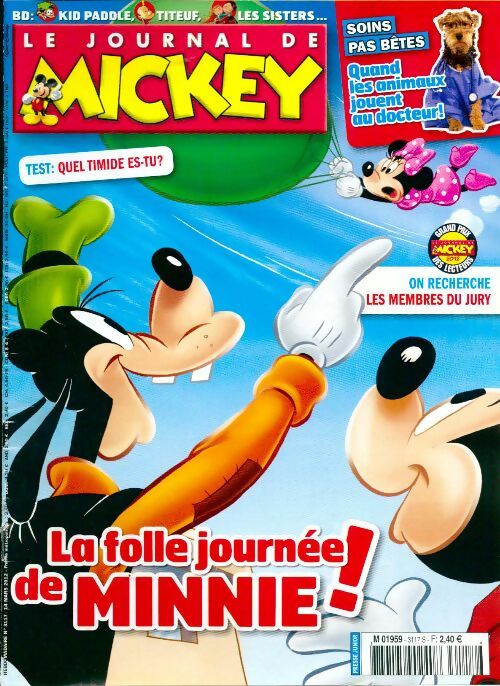 Le journal de Mickey n°3117 : La folle journée de Minnie - Disney - Livre