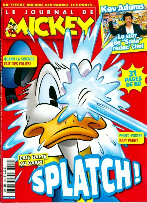 Le journal de Mickey n°3125 : Splatch ! - Disney - Livre