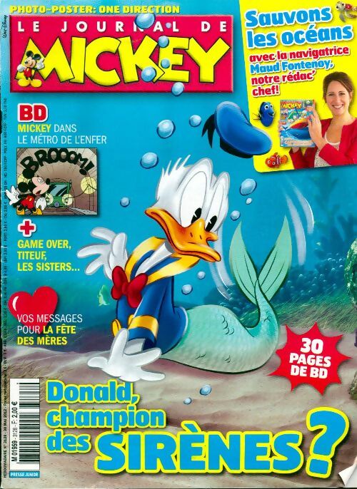 Le journal de Mickey n°3128 : Donald, champion des sirènes ? - Disney - Livre