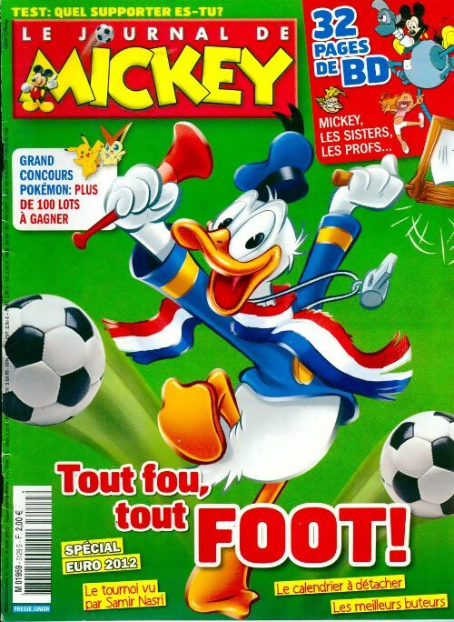 Le journal de Mickey n°3129 : Tout fou, tout foot ! - Disney - Livre