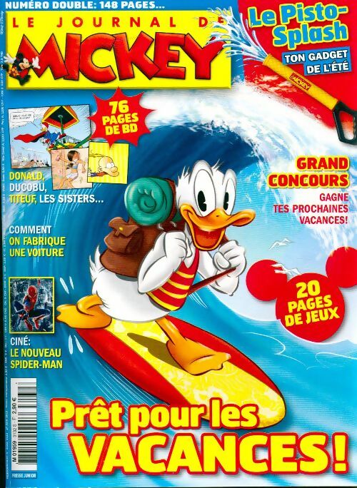 Le journal de Mickey n°3132 : Prêt pour les vacances ! - Disney - Livre