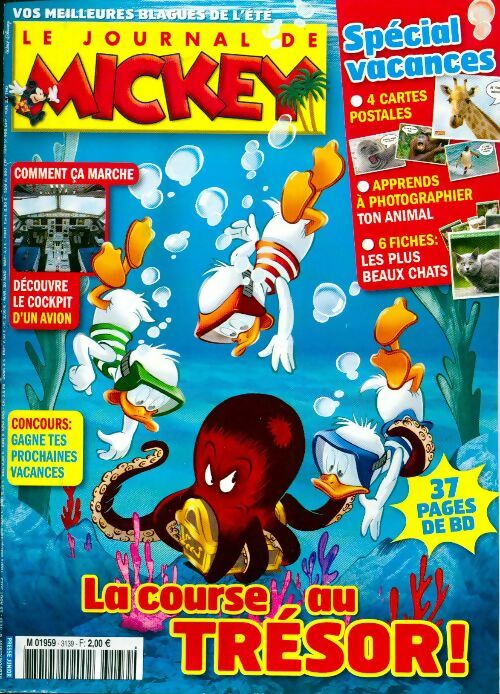 Le journal de Mickey n°3139 : La course au trésor ! - Disney - Livre