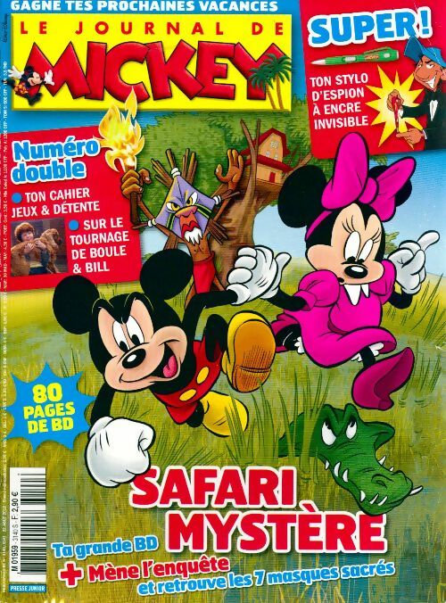 Le journal de Mickey n°3140-3141 : Safari mystère - Disney - Livre