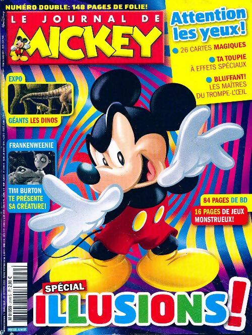 Le journal de Mickey n°3149/3150 : Spécial illusions - Disney - Livre