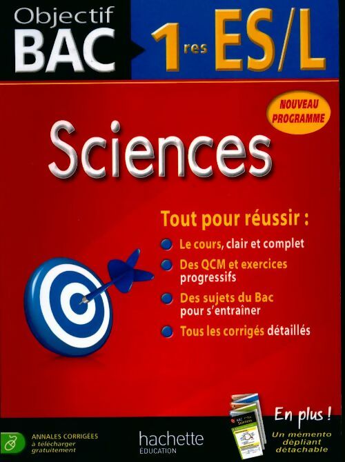 Sciences 1res ES, L 2014 - Collectif - Livre