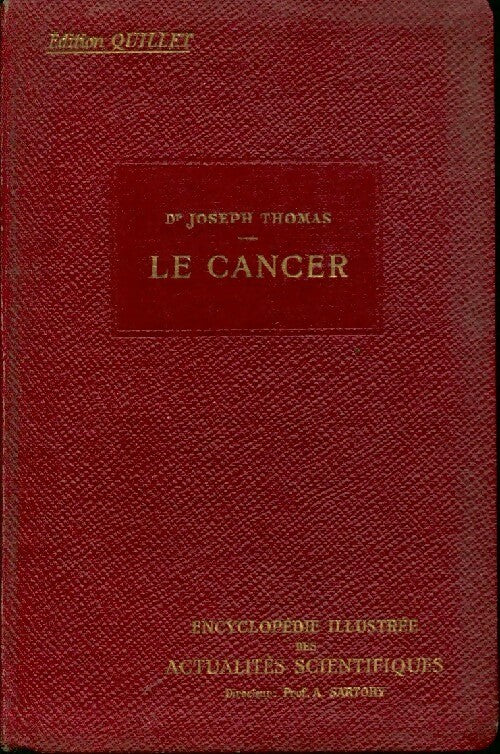 Le cancer - Joseph Thomas - Livre