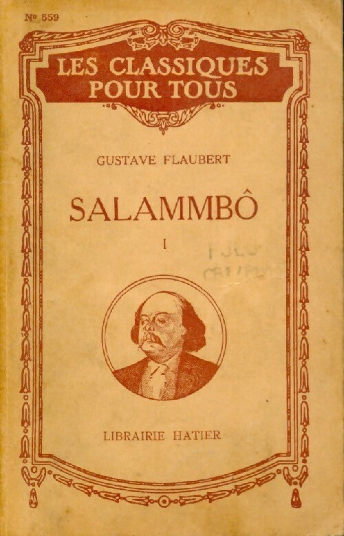Salammbô Tome I - Gustave Flaubert - Livre