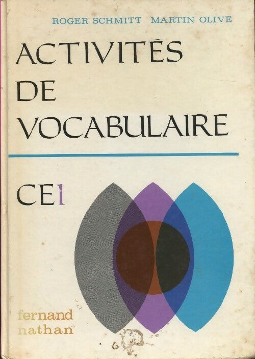 Activités de vocabulaire CE1 - Roger Schmitt - Livre