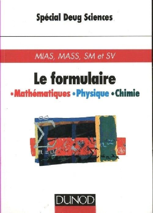 Le formulaire spécial DEUG sciences - Inconnu - Livre