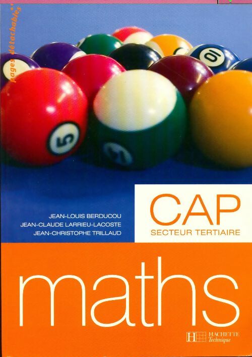 Maths cap secteur tertiaire - Jean-Christophe Trillaud - Livre